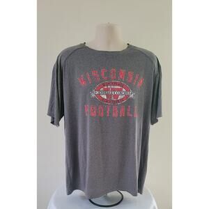 BSN SPORTS Wis Badgers Football/Wis Football Coaches Assoc Performance Tee- Sz L